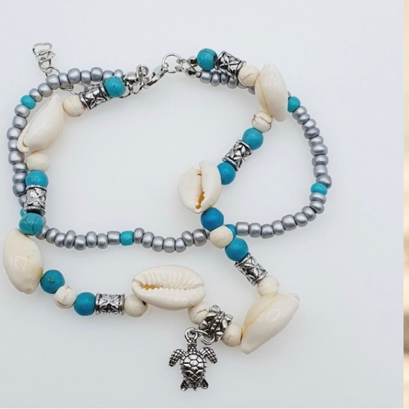 Bohemian Hawaiian Sea Tortoise Anklet - Picture 6 of 6